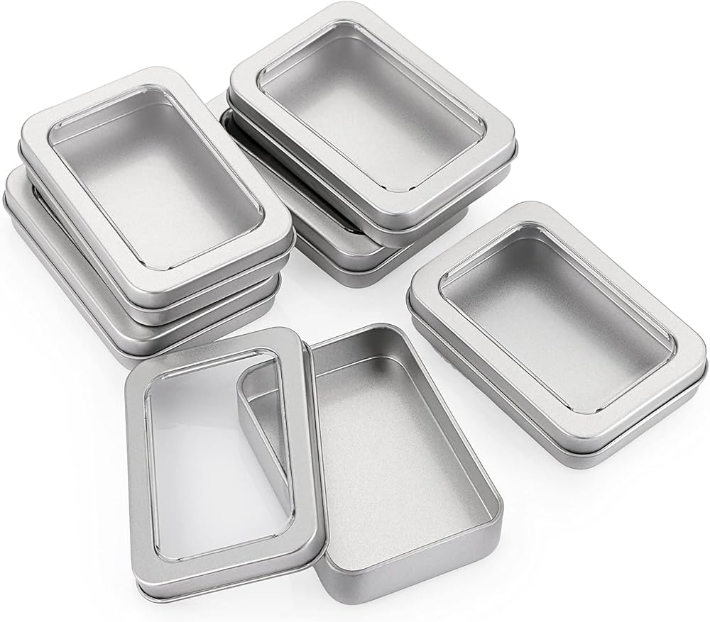 Amazon.co.jp: Sumnacon 24個セット パーツボックス 透視缶ケース